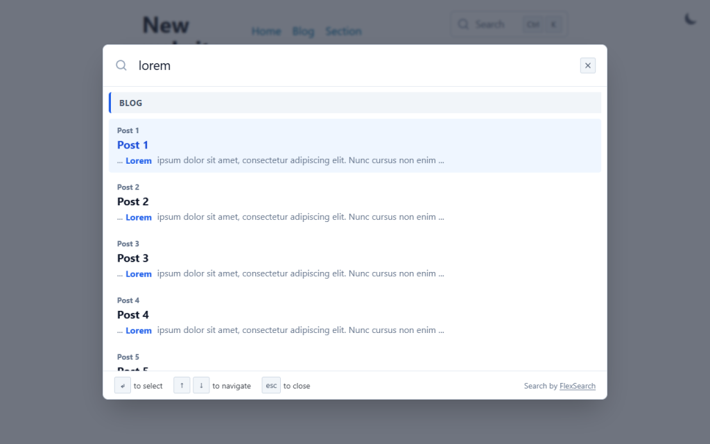 theme-flexsearch's screenshot