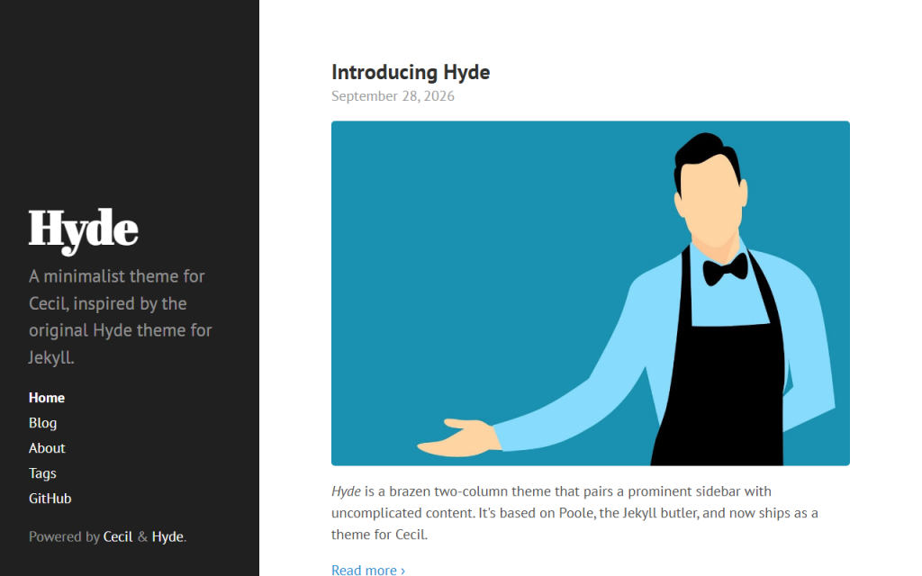 theme-hyde's screenshot